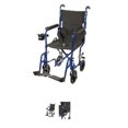 thumbnail image 1 of 17 Inch Aluminum Transport Chair  Black  1 per Case, 1 of 1