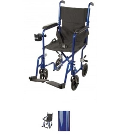17 Inch Aluminum Transport Chair Blue 1 per Case