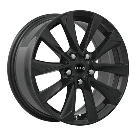 17 Inch Black Alloy Wheel Rim for Toyota RAV4 Prime, RTX 82872 17x7.5 5x114.3 5L