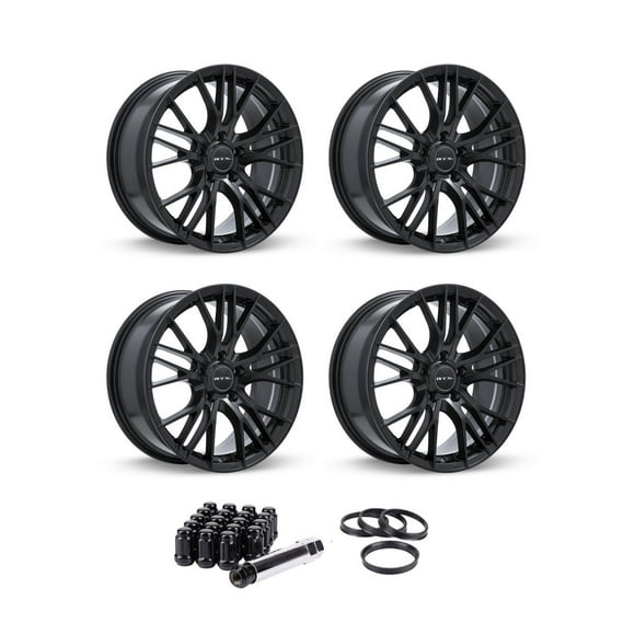 17 Inch Black Rims (Set of 4) for 2014-2024 Mini Cooper, RTX 82304-KW
