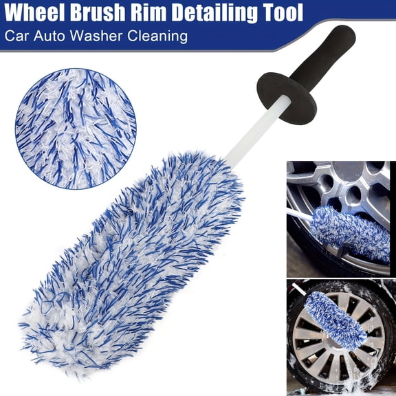 17 Inch Car Wheel & Engine Cleaning Brush Set, Auto Detailing Kit for Rims Tires and Engine Bay