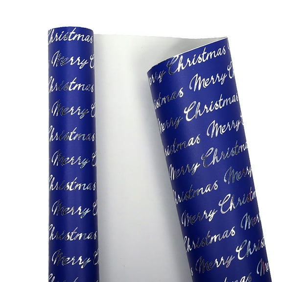 17 Inch Christmas Wrapping Paper Roll - Jumbo Roll Red Green Gold and Silver Snowflakes Trees Holiday Collection with Metallic Foil Shine - 1 Roll - 17 Inch x 118 Inch Per Roll