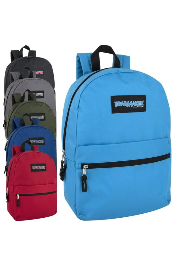 17 Inch Classic Backpack - 6 Colors Case Pack 24