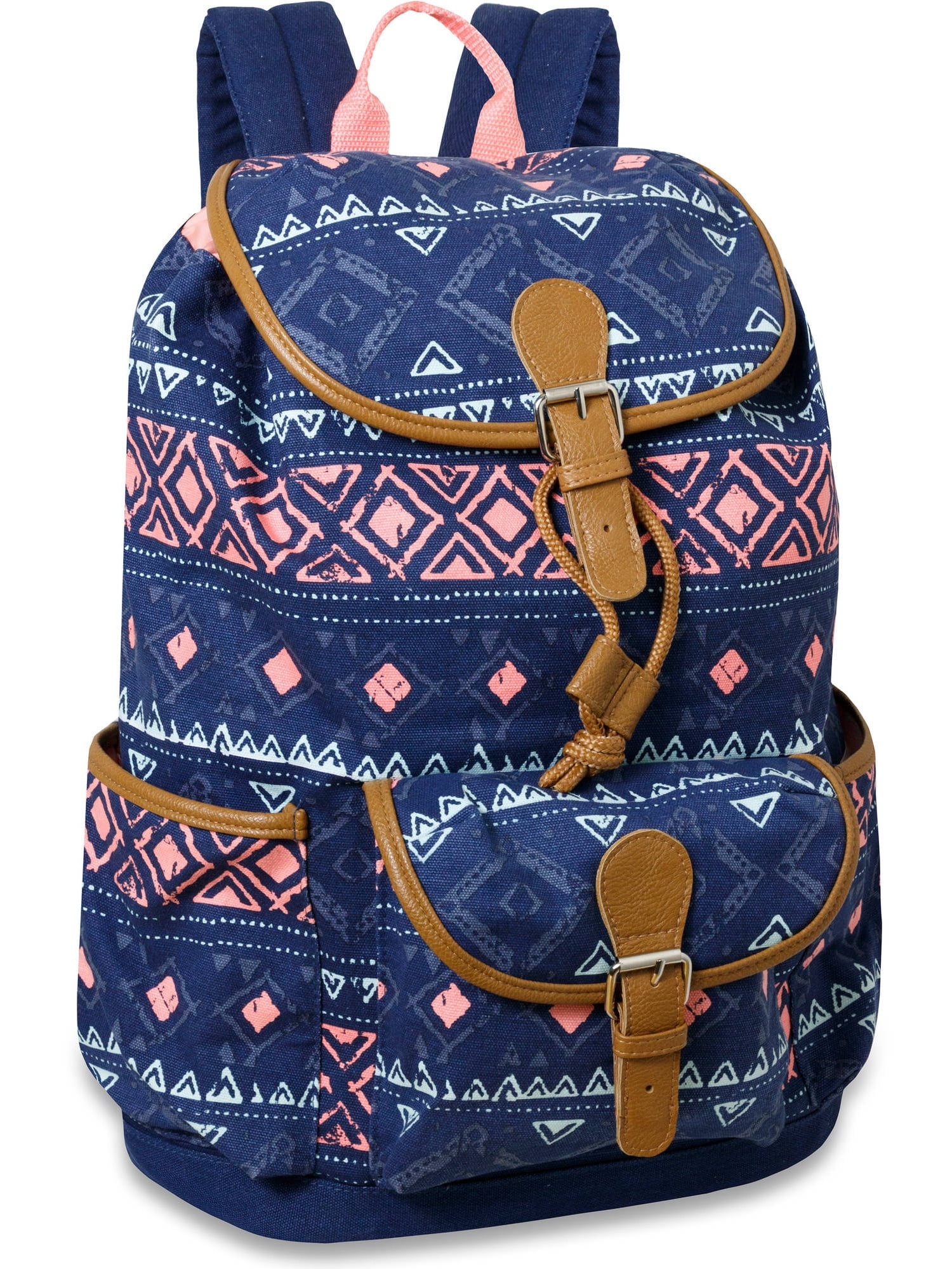 Green Retro Canvas Buckle Flap Large Backpack Outdoor Waterproof