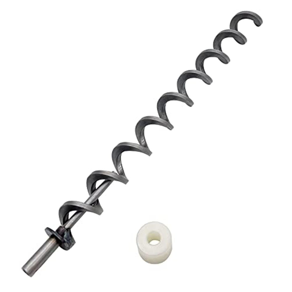 17 Inch Direct Igniter Auger Shaft Screw Push Rod/Shaft and Auger Brushing Kit, Replacement for Traeger Pellet Grills Auger