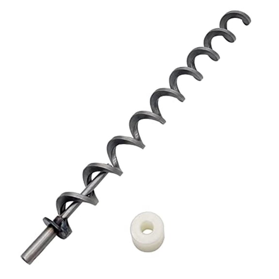 17 Inch Direct Igniter Auger Shaft Screw Push Rod/Shaft and Auger Brushing Kit, Replacement for Traeger Pellet Grills Auger
