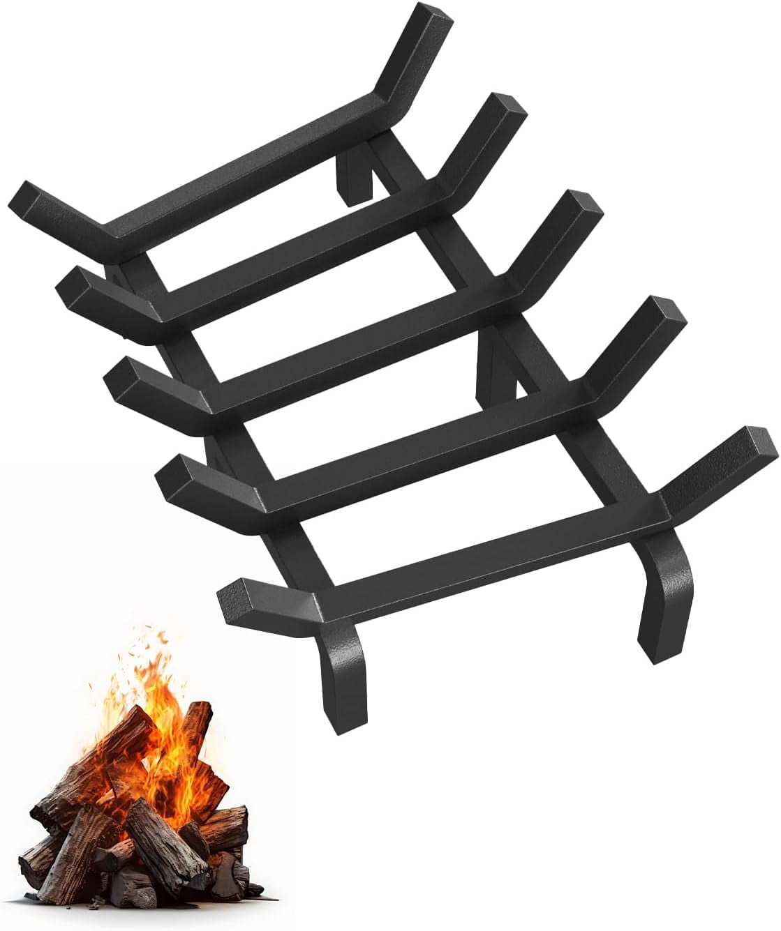 17 Inch Fireplace Grate, Heavy Duty 3/4
