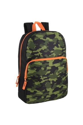 17 Inch Fun Printed Backpack for Commute and Travel in Camouflage