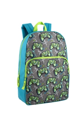 17 Inch Fun Printed Backpack for Commute and Travel in Game Controllers Print