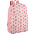 thumbnail image 1 of 17 Inch Fun Printed Backpack for Commute and Travel in Sweet Strawberries Print, 1 of 5
