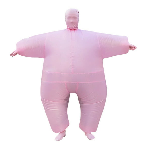 17 Inch Halloween Room Decorations Costume Inflatable Full Body Suit Halloween Christmas Funny Costumes Adult,for Patio, Garden, Gate, Yard, Halloween Christmas Decoration(Pink)