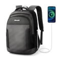 thumbnail image 1 of 17 Inch Laptop Backpack for Men Carry on Travel Backpack with USB Charging Port Water Resistant Work Business College Computer Bag,HB2116 Grey, 1 of 7