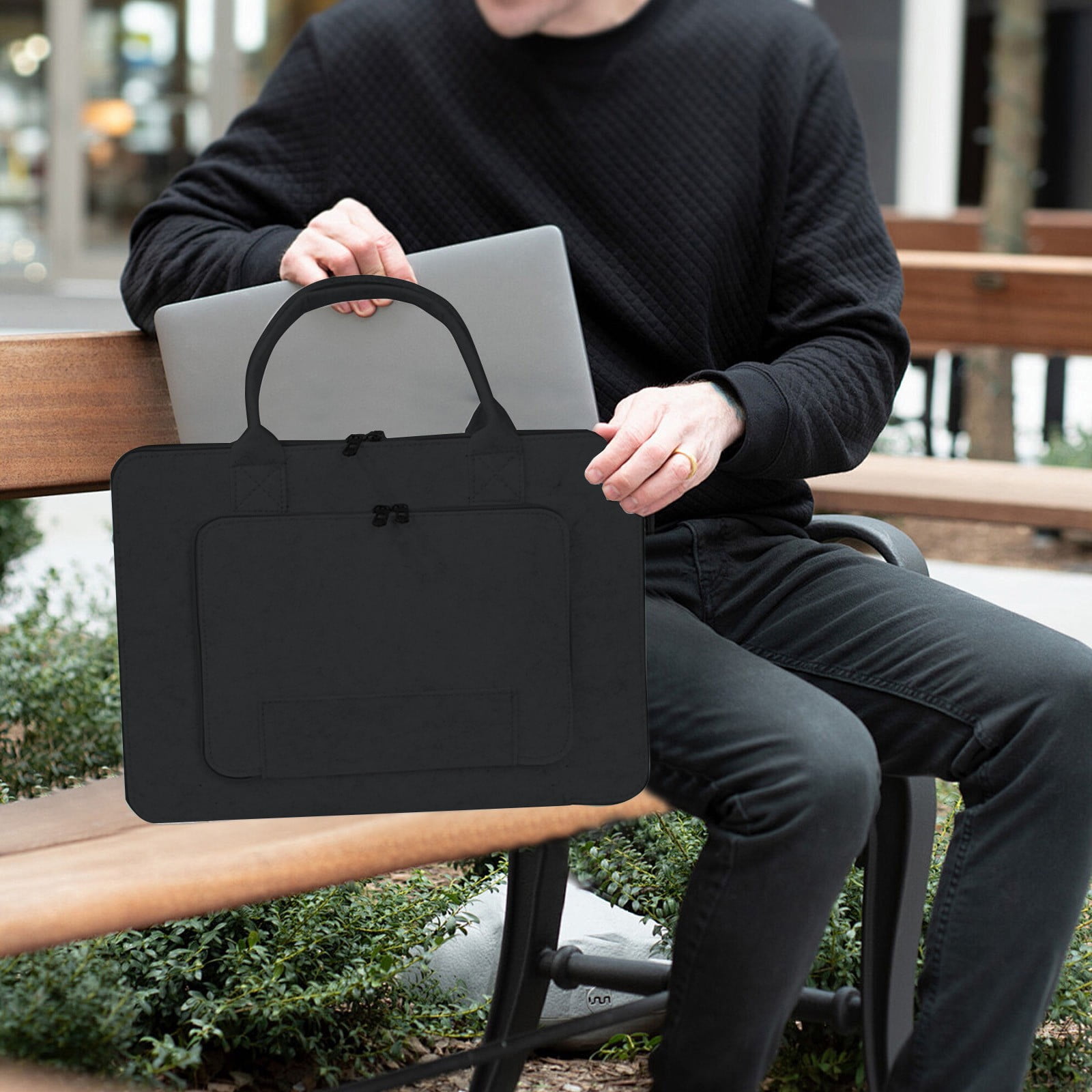 17-Inch Large Capacity Laptop Bag with Multiple Storage