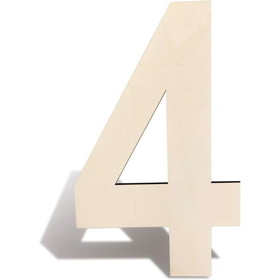 17 Inch Large Wooden Letters O Blank Unfinished Wood Letters Numbers Sign A-Z Alphabet Cutouts Paintable Wooden Letters for Home Wall Decor Birthday Wedding Party Classroom Nursery Decor (O)