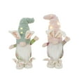 thumbnail image 1 of 17 Inch Lighted Fabric Standing Easter Bunny Gnomes Set of 2, 1 of 7
