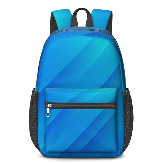 17 Inch Lightweight Backpack,PVC Waterproof Oxford Fabric, Ergonomically Designed, with Large Capacity, Abstract Geometric Print