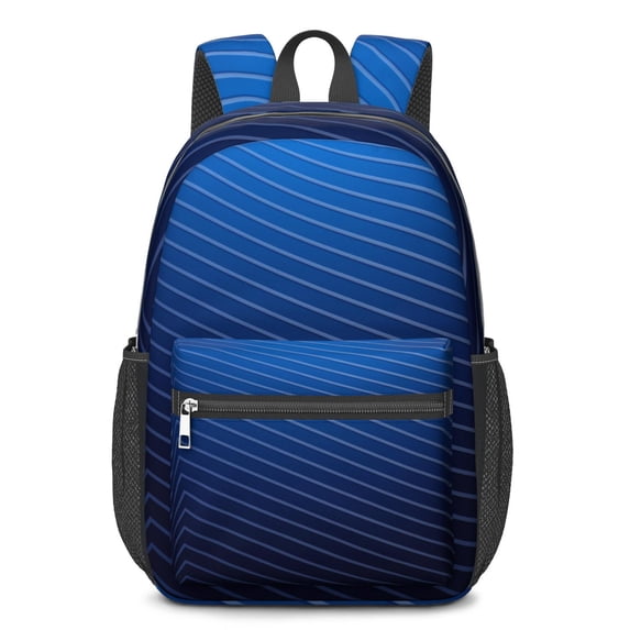 17 Inch Lightweight Backpack,PVC Waterproof Oxford Fabric, Ergonomically Designed, with Large Capacity, Abstract Geometric Print