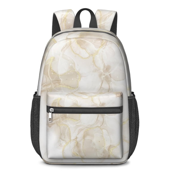 17 Inch Lightweight Backpack,PVC Waterproof Oxford Fabric, Ergonomically Designed, with Large Capacity, Aqua Blue Watercolor