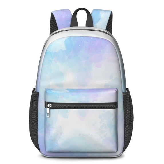 17 Inch Lightweight Backpack,PVC Waterproof Oxford Fabric, Ergonomically Designed, with Large Capacity, Aurora Wave Print