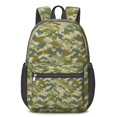 thumbnail image 1 of 17 Inch Lightweight Backpack,PVC Waterproof Oxford Fabric, Ergonomically Designed, with Large Capacity, Camouflage Print, 1 of 5