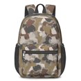 thumbnail image 1 of 17 Inch Lightweight Backpack,PVC Waterproof Oxford Fabric, Ergonomically Designed, with Large Capacity, Camouflage Print, 1 of 5