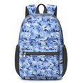 thumbnail image 1 of 17 Inch Lightweight Backpack,PVC Waterproof Oxford Fabric, Ergonomically Designed, with Large Capacity, Camouflage Print, 1 of 5