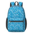 thumbnail image 1 of 17 Inch Lightweight Backpack,PVC Waterproof Oxford Fabric, Ergonomically Designed, with Large Capacity, Camouflage Print, 1 of 5