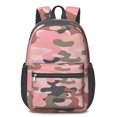 thumbnail image 1 of 17 Inch Lightweight Backpack,PVC Waterproof Oxford Fabric, Ergonomically Designed, with Large Capacity, Camouflage Print, 1 of 5