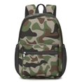 thumbnail image 1 of 17 Inch Lightweight Backpack,PVC Waterproof Oxford Fabric, Ergonomically Designed, with Large Capacity, Camouflage Print, 1 of 5