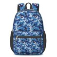 thumbnail image 1 of 17 Inch Lightweight Backpack,PVC Waterproof Oxford Fabric, Ergonomically Designed, with Large Capacity, Camouflage Print, 1 of 5