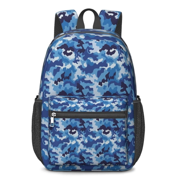 17 Inch Lightweight Backpack,PVC Waterproof Oxford Fabric, Ergonomically Designed, with Large Capacity, Camouflage Print