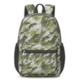 thumbnail image 1 of 17 Inch Lightweight Backpack,PVC Waterproof Oxford Fabric, Ergonomically Designed, with Large Capacity, Camouflage Print, 1 of 5
