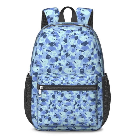 17 Inch Lightweight Backpack,PVC Waterproof Oxford Fabric, Ergonomically Designed, with Large Capacity, Camouflage Print