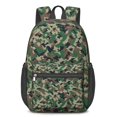 thumbnail image 1 of 17 Inch Lightweight Backpack,PVC Waterproof Oxford Fabric, Ergonomically Designed, with Large Capacity, Camouflage Print, 1 of 5
