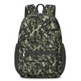 thumbnail image 1 of 17 Inch Lightweight Backpack,PVC Waterproof Oxford Fabric, Ergonomically Designed, with Large Capacity, Camouflage Print, 1 of 5