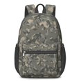 thumbnail image 1 of 17 Inch Lightweight Backpack,PVC Waterproof Oxford Fabric, Ergonomically Designed, with Large Capacity, Camouflage Print, 1 of 5