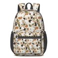thumbnail image 1 of 17 Inch Lightweight Backpack,PVC Waterproof Oxford Fabric, Ergonomically Designed, with Large Capacity, Camouflage Print, 1 of 5
