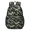thumbnail image 1 of 17 Inch Lightweight Backpack,PVC Waterproof Oxford Fabric, Ergonomically Designed, with Large Capacity, Camouflage Print, 1 of 5