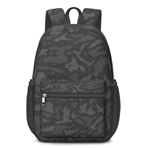 17 Inch Lightweight Backpack,PVC Waterproof Oxford Fabric, Ergonomically Designed, with Large Capacity, Camouflage Print