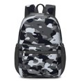 thumbnail image 1 of 17 Inch Lightweight Backpack,PVC Waterproof Oxford Fabric, Ergonomically Designed, with Large Capacity, Camouflage Print, 1 of 5