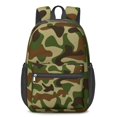thumbnail image 1 of 17 Inch Lightweight Backpack,PVC Waterproof Oxford Fabric, Ergonomically Designed, with Large Capacity, Camouflage Print, 1 of 5