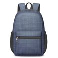 thumbnail image 1 of 17 Inch Lightweight Backpack,PVC Waterproof Oxford Fabric, Ergonomically Designed, with Large Capacity, Denim Cowboy Jean Style, 1 of 5