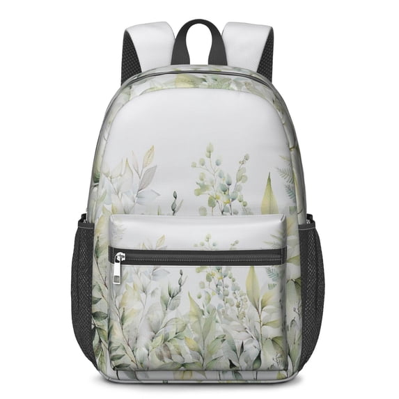 17 Inch Lightweight Backpack,PVC Waterproof Oxford Fabric, Ergonomically Designed, with Large Capacity, Floral Flowers Print