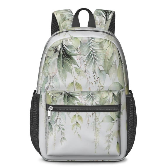 17 Inch Lightweight Backpack,PVC Waterproof Oxford Fabric, Ergonomically Designed, with Large Capacity, Floral Flowers Print