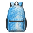 thumbnail image 1 of 17 Inch Lightweight Backpack,PVC Waterproof Oxford Fabric, Ergonomically Designed, with Large Capacity, Frozen Aesthetic Pattern, 1 of 5