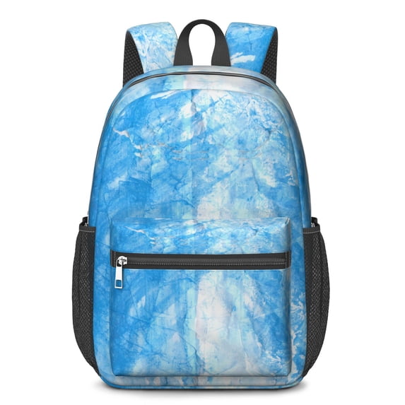 17 Inch Lightweight Backpack,PVC Waterproof Oxford Fabric, Ergonomically Designed, with Large Capacity, Frozen Aesthetic Pattern
