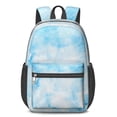thumbnail image 1 of 17 Inch Lightweight Backpack,PVC Waterproof Oxford Fabric, Ergonomically Designed, with Large Capacity, Frozen Aesthetic Pattern, 1 of 5