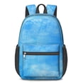 thumbnail image 1 of 17 Inch Lightweight Backpack,PVC Waterproof Oxford Fabric, Ergonomically Designed, with Large Capacity, Frozen Aesthetic Pattern, 1 of 5