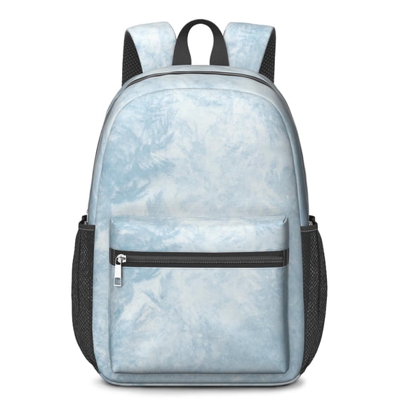 17 Inch Lightweight Backpack,PVC Waterproof Oxford Fabric, Ergonomically Designed, with Large Capacity, Frozen Aesthetic Pattern