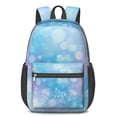 thumbnail image 1 of 17 Inch Lightweight Backpack,PVC Waterproof Oxford Fabric, Ergonomically Designed, with Large Capacity, Frozen Aesthetic Pattern, 1 of 5